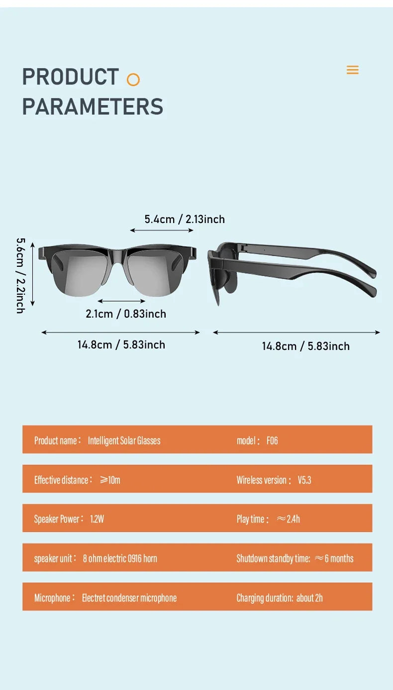 Smart Bluetooth Sunglasses