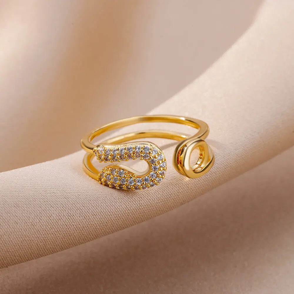 Adjustable Zircon Ring