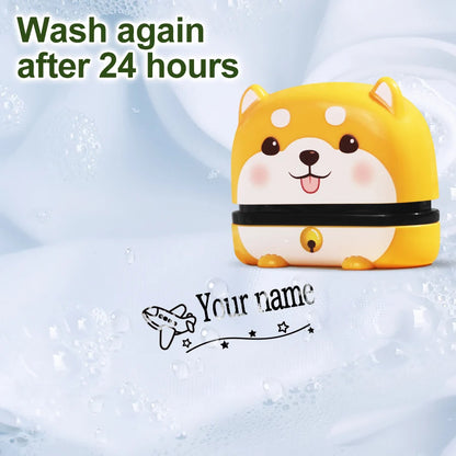 Custom Stamp for Children-Personalized Waterproof Seal Kit with Engraved Names,Ideal for Kindergarten Gift & Multilingual Orders