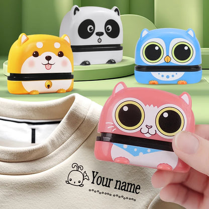 Custom Stamp for Children-Personalized Waterproof Seal Kit with Engraved Names,Ideal for Kindergarten Gift & Multilingual Orders