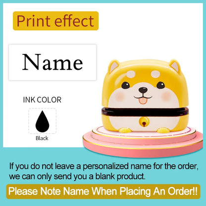 Custom Stamp for Children-Personalized Waterproof Seal Kit with Engraved Names,Ideal for Kindergarten Gift & Multilingual Orders