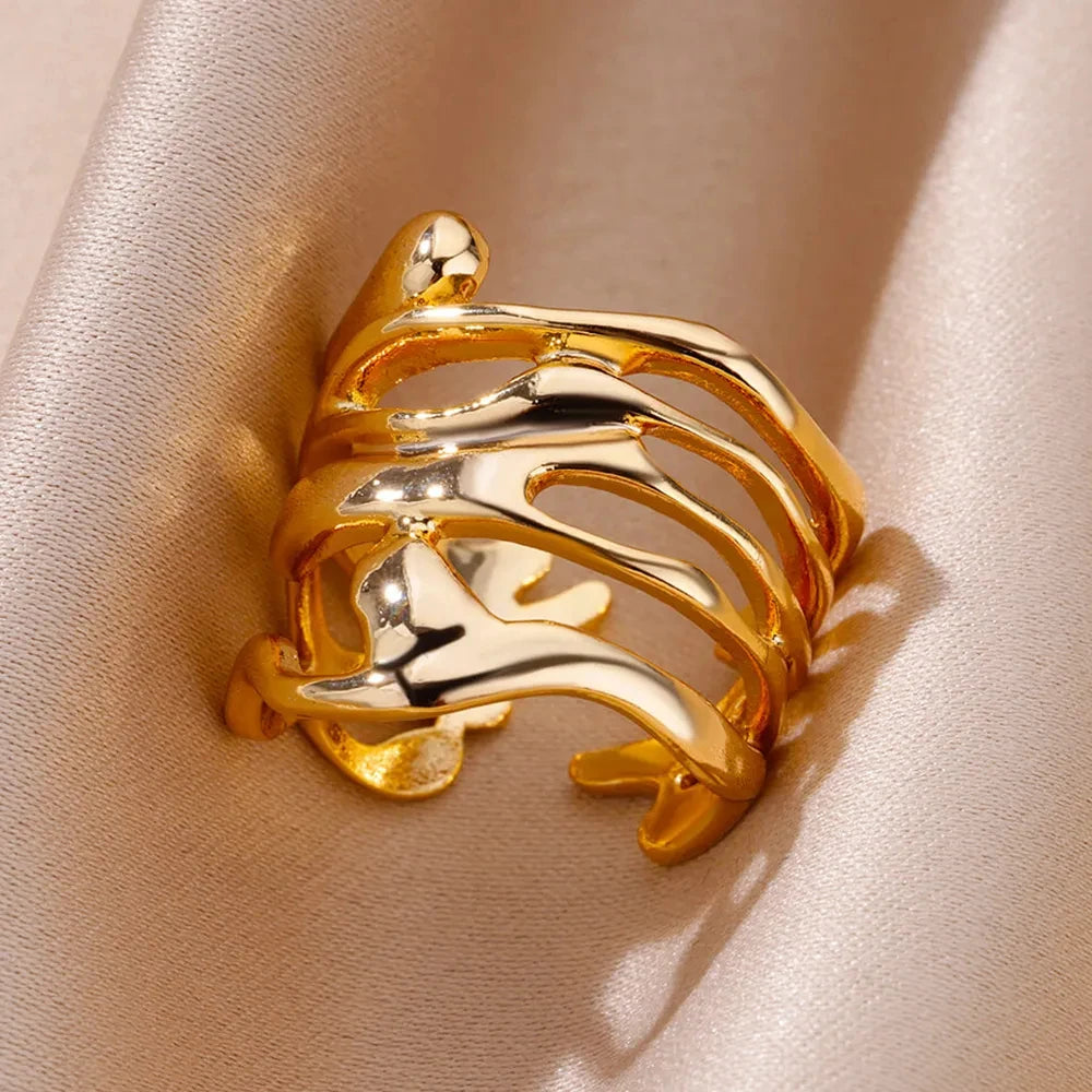 Hollow Gold Ring