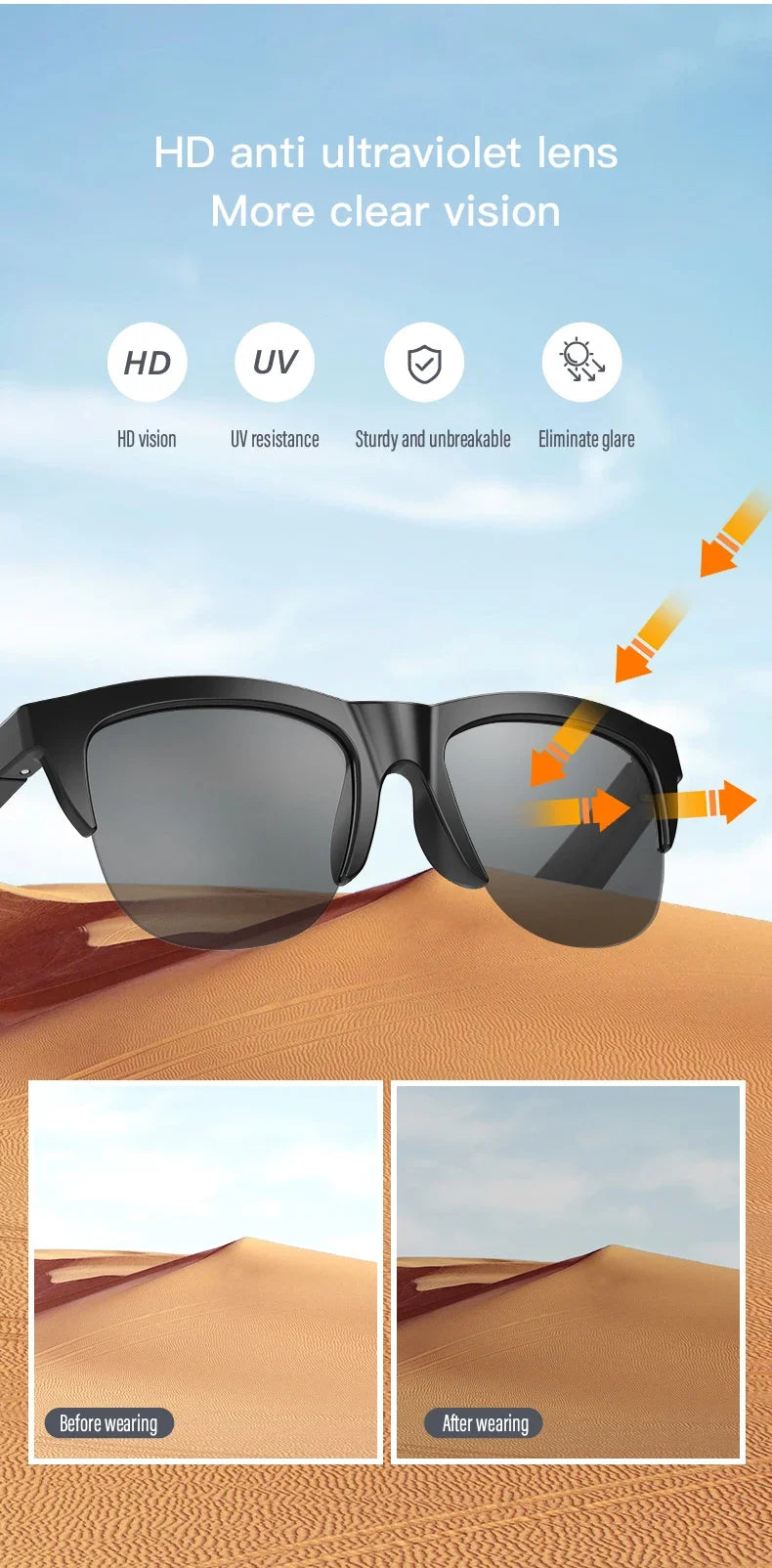 Smart Bluetooth Sunglasses