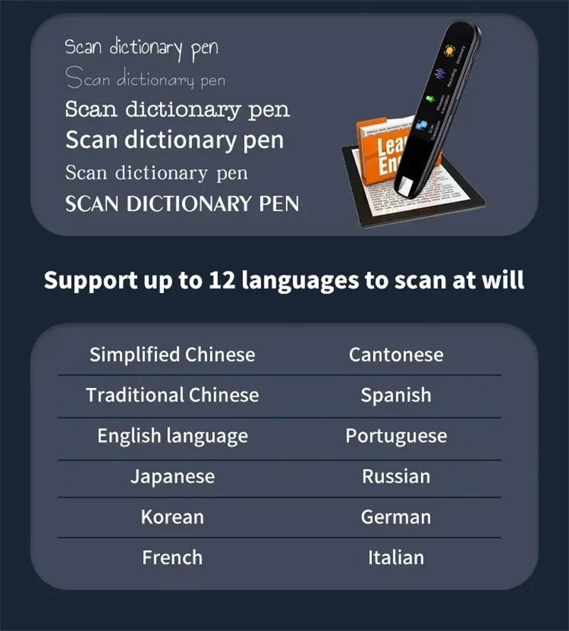 Pen Translator 112 Language Translator