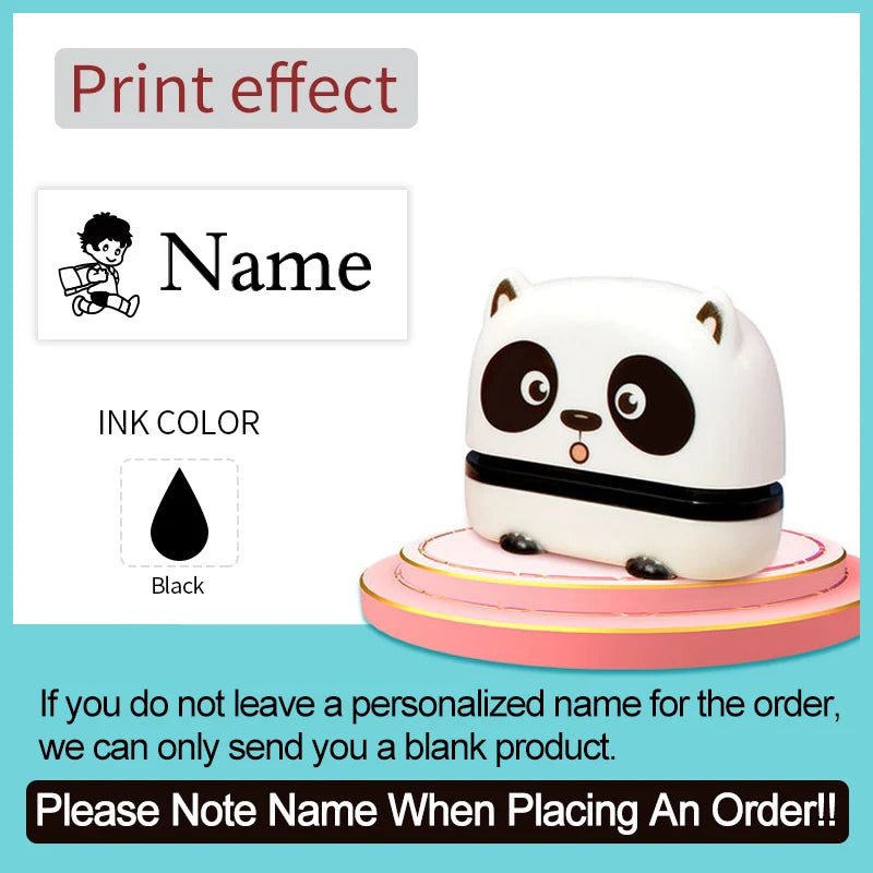 Custom Stamp for Children-Personalized Waterproof Seal Kit with Engraved Names,Ideal for Kindergarten Gift & Multilingual Orders
