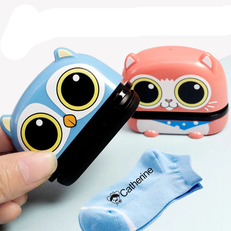Custom Stamp for Children-Personalized Waterproof Seal Kit with Engraved Names,Ideal for Kindergarten Gift & Multilingual Orders